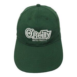 O'Reilly Auto Parts Embroidered Logo Strapback Cap Trucker Baseball Hat Green